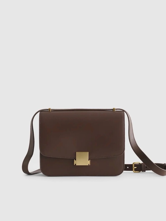 Quince Handbags - Quince Italian Leather Box Shoulder Bag